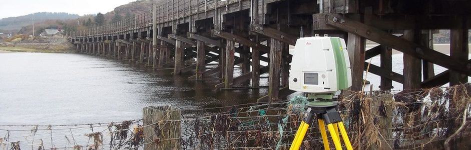bridge topographical surveys with laser scanning