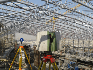 checking of roof upstands in Kuwait using laser scanning