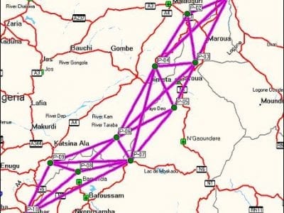 primary network boundary survey nigeria cameroon