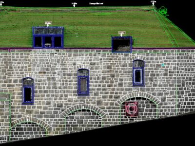 Elevation of 1888 boathouse on Birnbeck Island