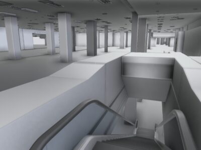 Escalator Within Ex-Debenhams Store For BIM Survey