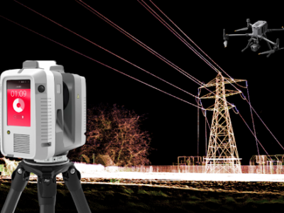 Camera and drone image for powerline surveys